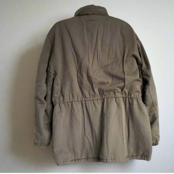 Aritzia Parka Oversized Coat Womens Large Green Removable Hood Utility Winter 3 - Picture 3 of 7